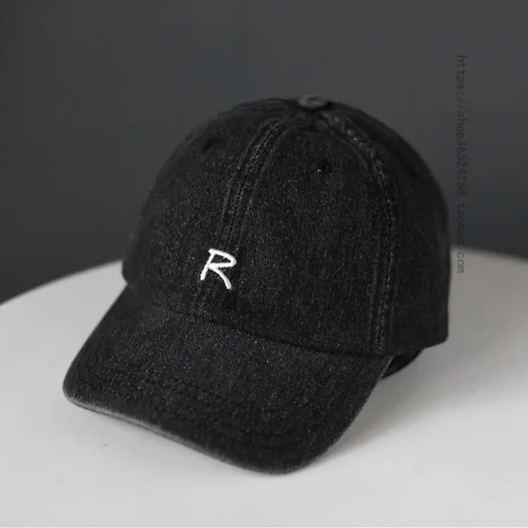 Women Blue Denim Letter Cap 2023 - Image 5