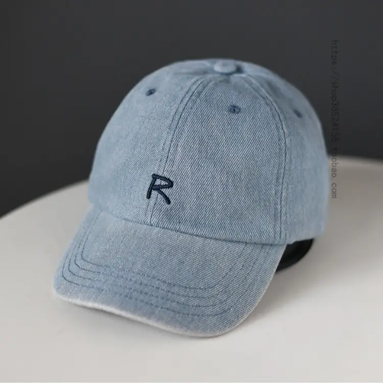 Women Blue Denim Letter Cap 2023 - Image 6