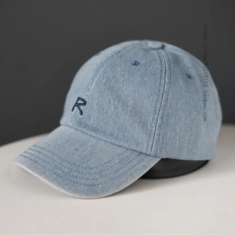 Women Blue Denim Letter Cap 2023 - Image 7