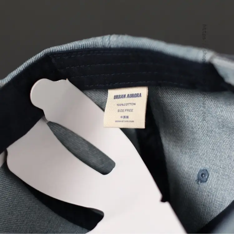 Women Blue Denim Letter Cap 2023 - Image 8