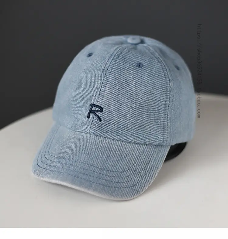 Women Blue Denim Letter Cap 2023 — feature 3