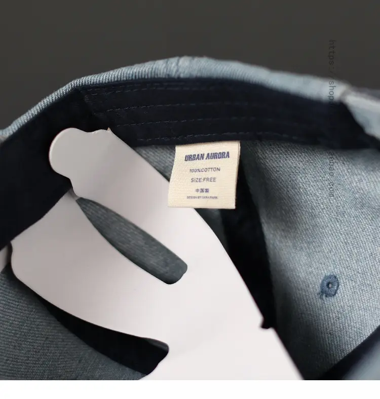 Women Blue Denim Letter Cap 2023 — feature 4