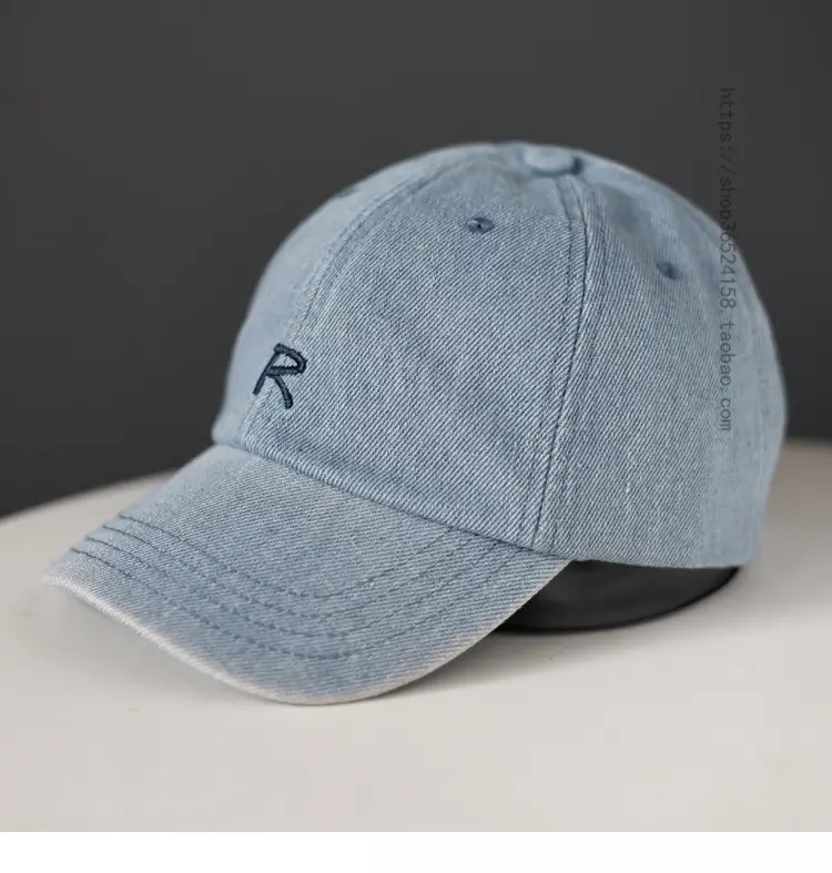 Women Blue Denim Letter Cap 2023 — feature 5