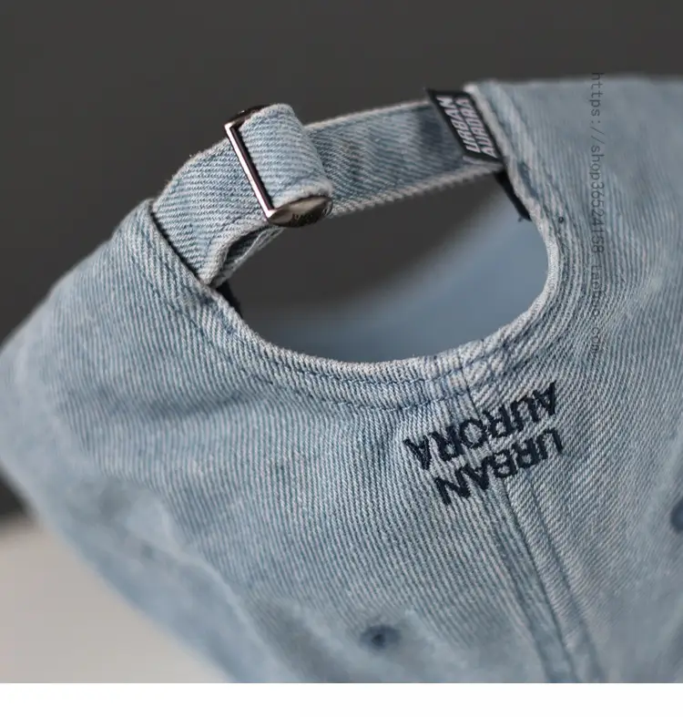 Women Blue Denim Letter Cap 2023 — feature 6
