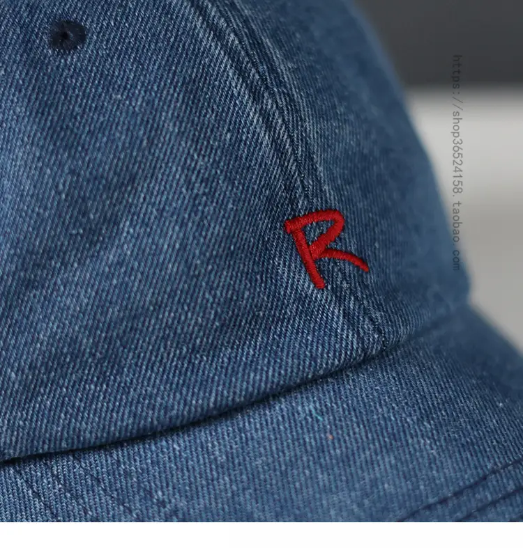Women Blue Denim Letter Cap 2023 — feature 7