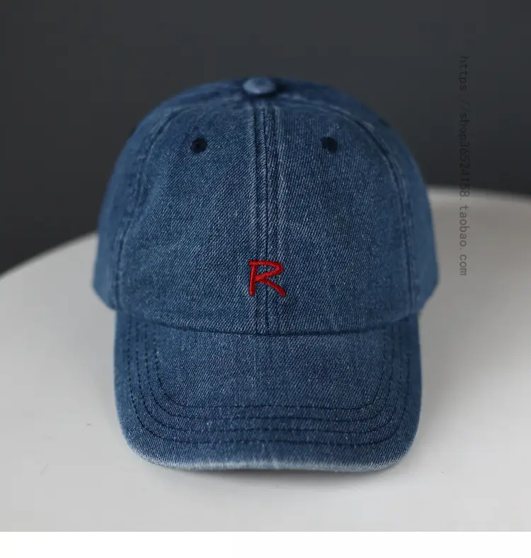 Women Blue Denim Letter Cap 2023 — feature 8