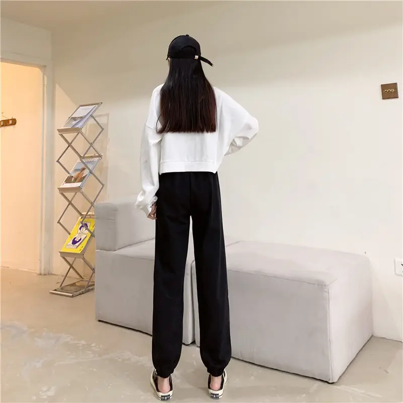 Korean Style Plus Size Embroidered Sweatpants Women — feature 12