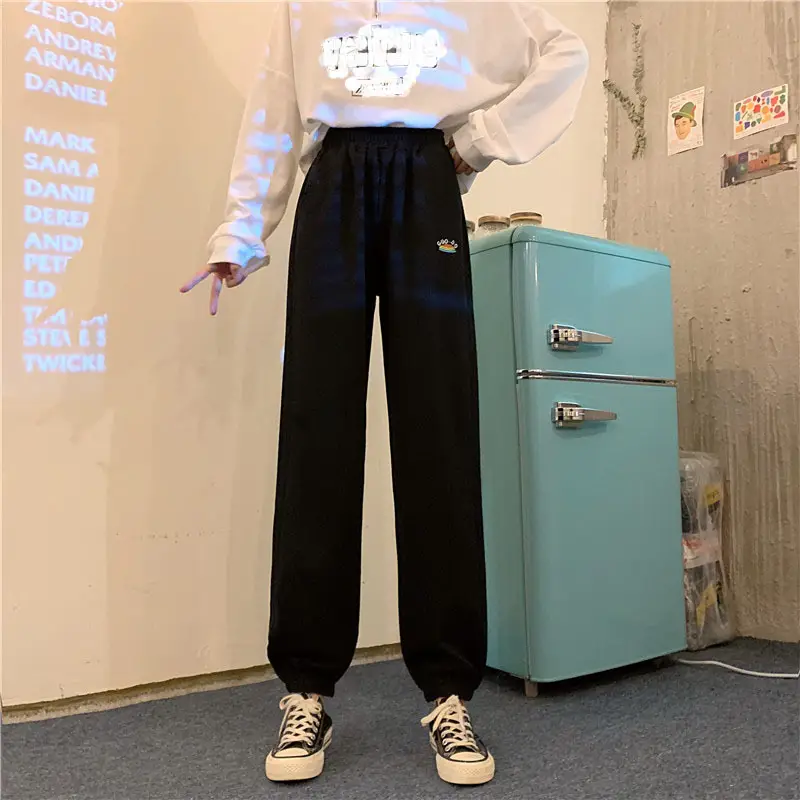 Korean Style Plus Size Embroidered Sweatpants Women — feature 4