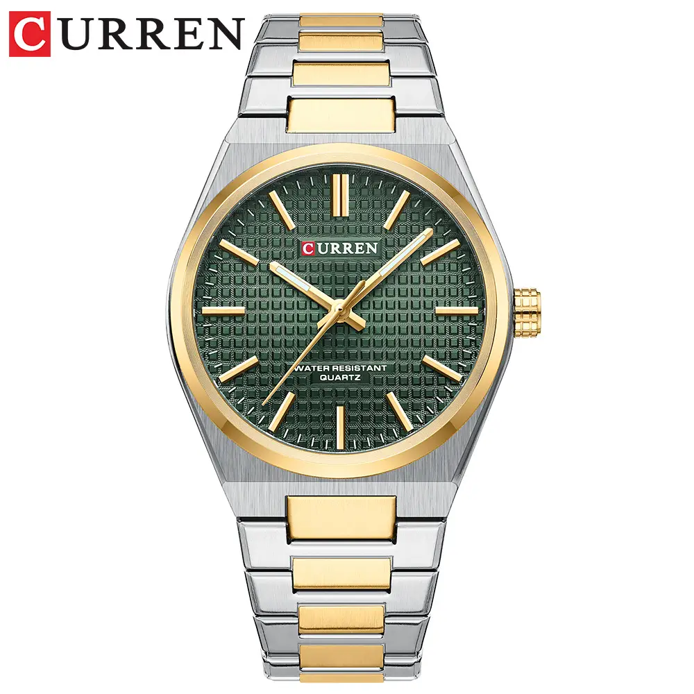 Curren Men's Gold Steel Watch with Dial - Image 5