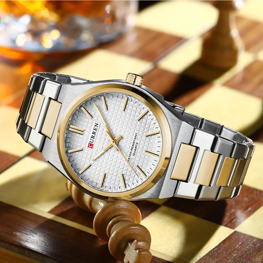 Curren Men's Gold Steel Watch with Dial — feature 10