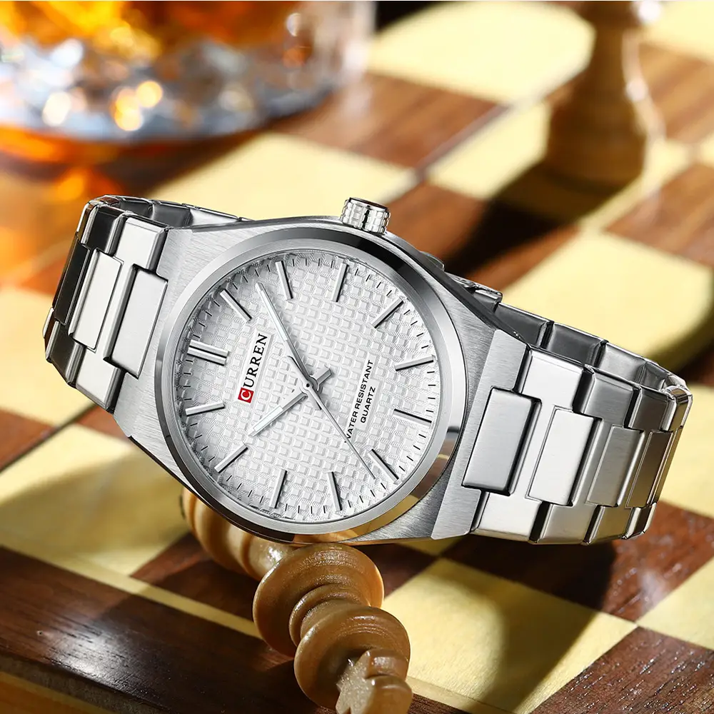 Curren Men's Gold Steel Watch with Dial — feature 21