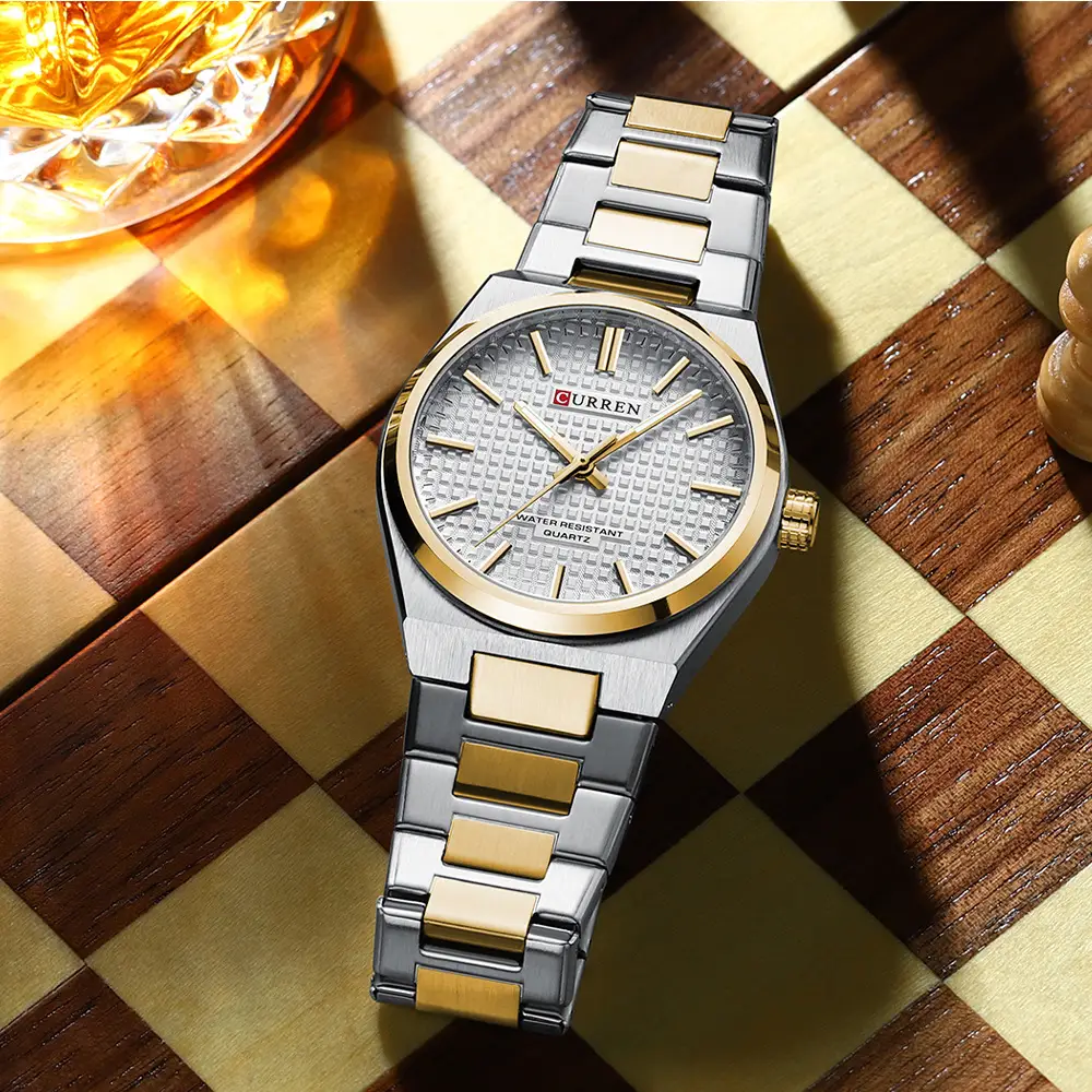 Curren Men's Gold Steel Watch with Dial — feature 9