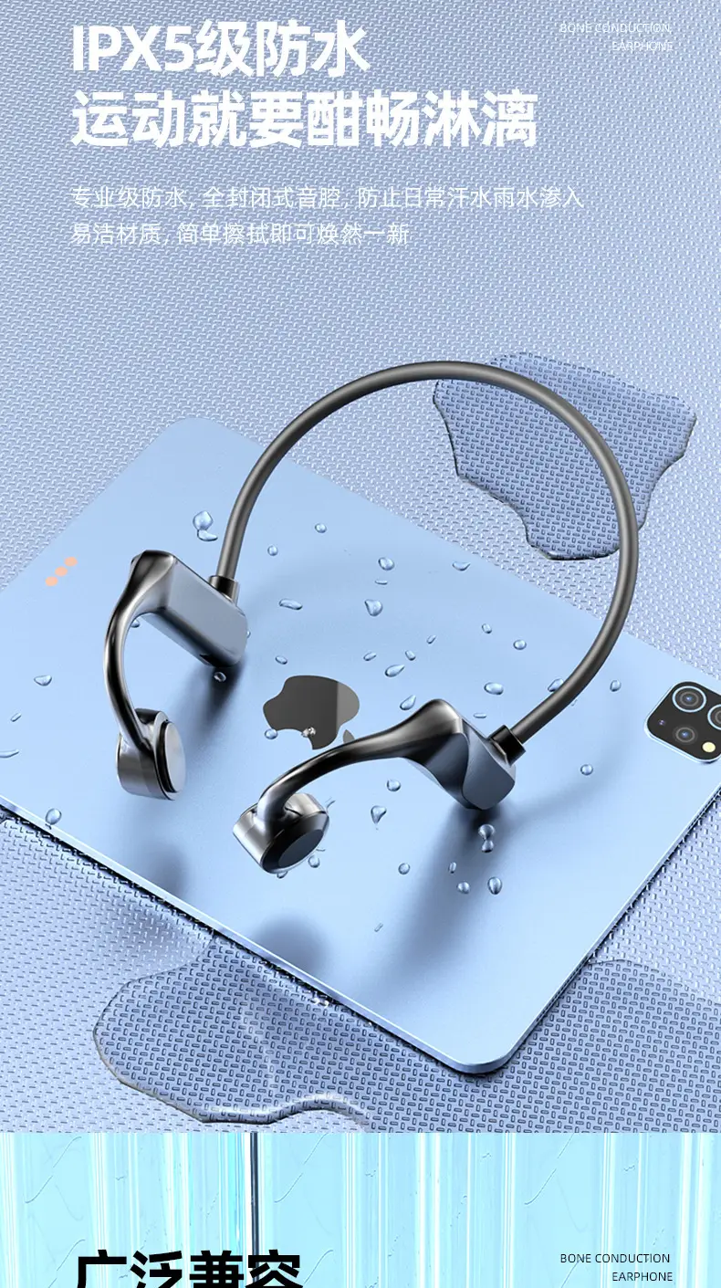 Over-Ear Bluetooth Wireless Sports Headphones Blue — feature 14