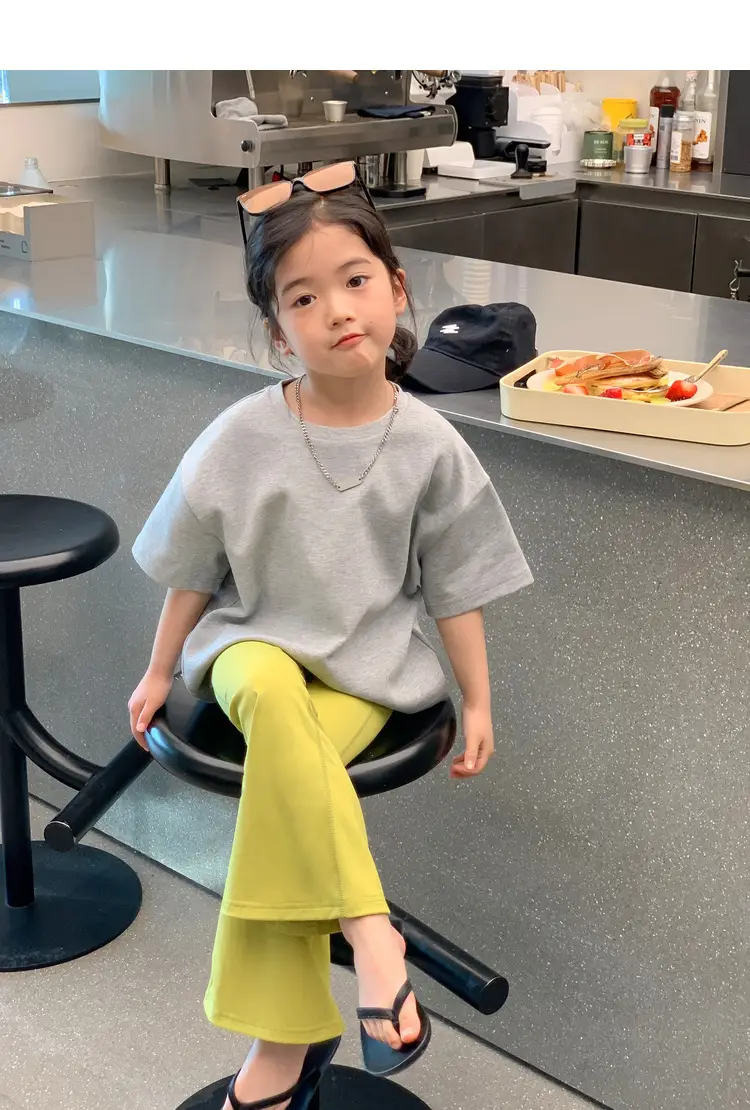 Black T-Shirt for Girls Summer Wear Solid Color — feature 52