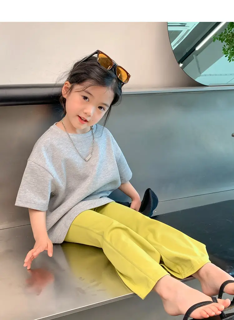 Black T-Shirt for Girls Summer Wear Solid Color — feature 53