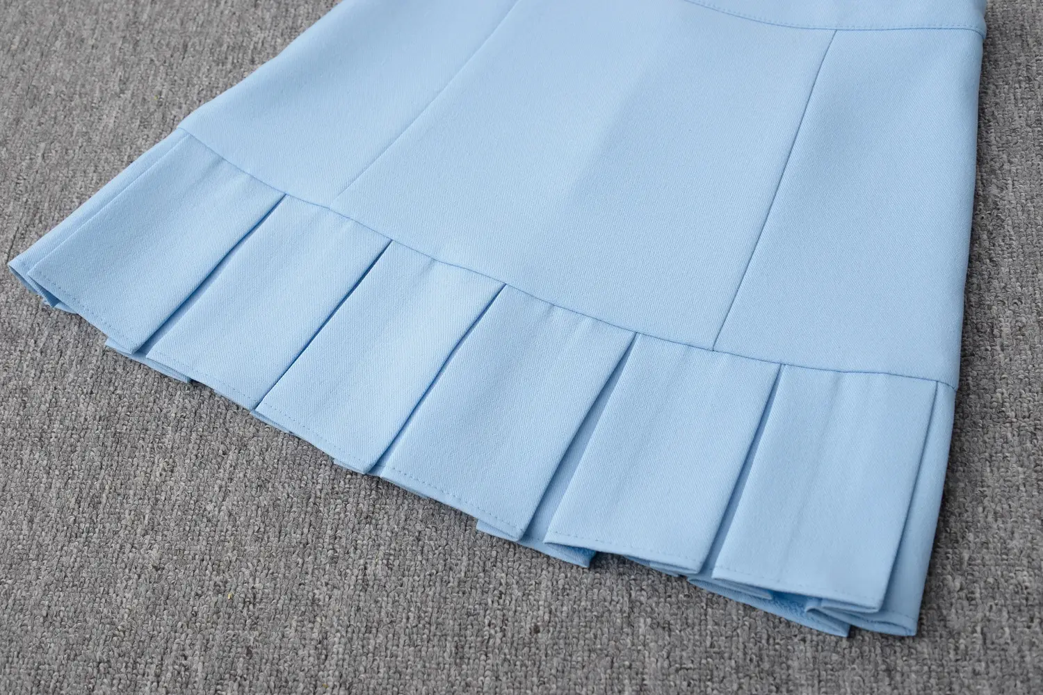 Light Blue Pleated Skirt for Women New College Spring Summer — feature 27