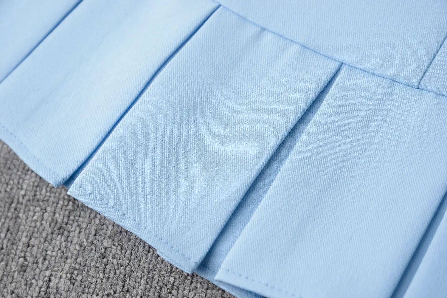 Light Blue Pleated Skirt for Women New College Spring Summer — feature 28