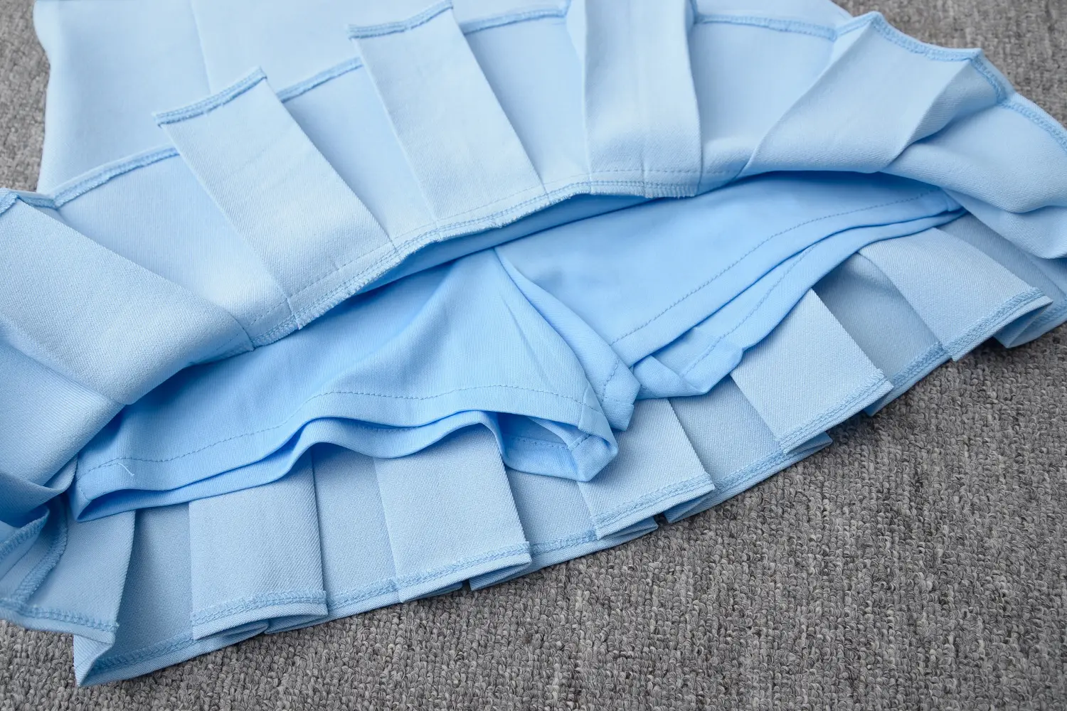 Light Blue Pleated Skirt for Women New College Spring Summer — feature 31
