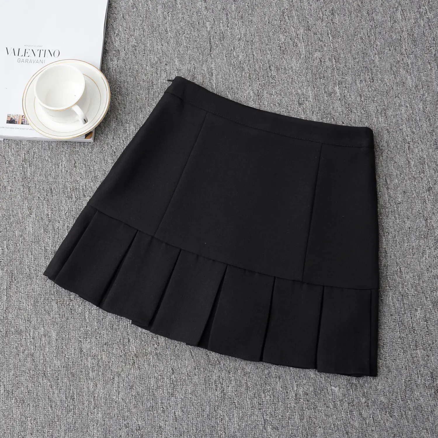 Light Blue Pleated Skirt for Women New College Spring Summer - Image 2