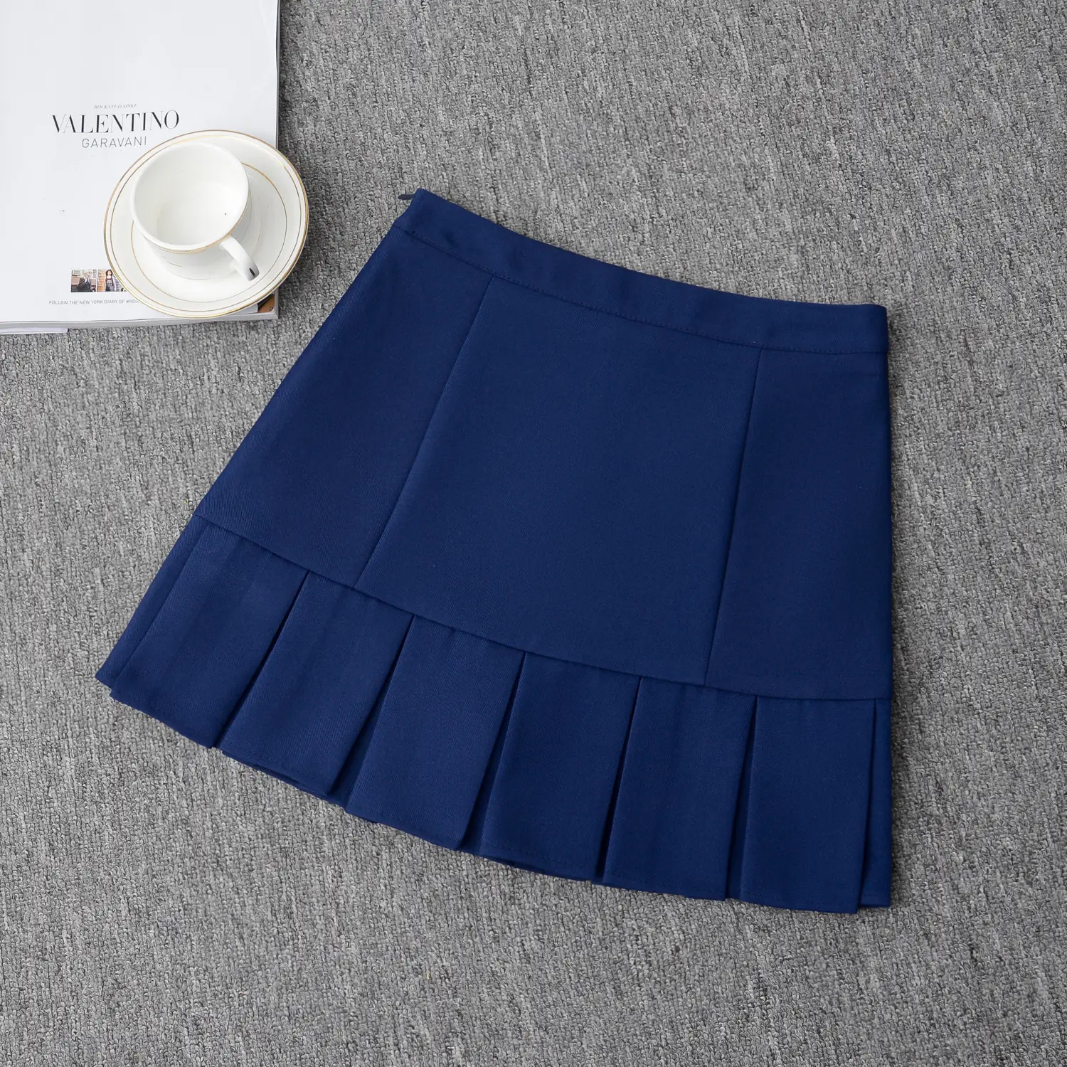 Light Blue Pleated Skirt for Women New College Spring Summer - Image 5