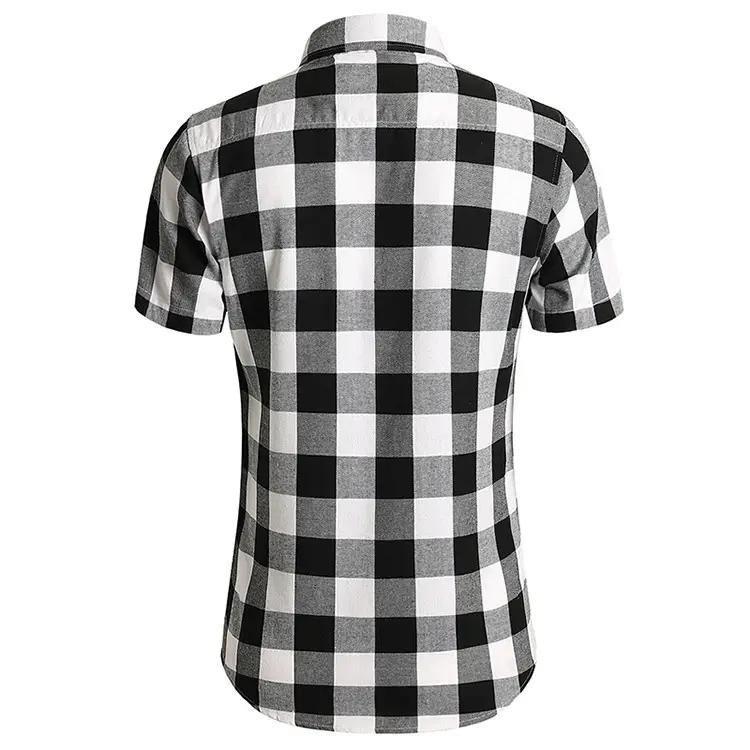 2025 Men Plaid Short Sleeve Shirt Combo Plus Size — feature 11