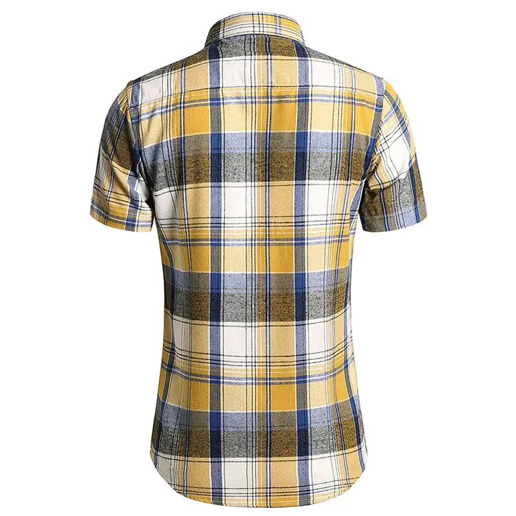2025 Men Plaid Short Sleeve Shirt Combo Plus Size — feature 20