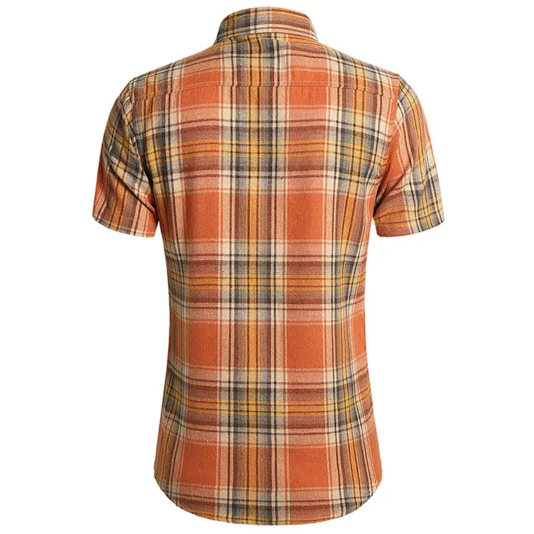 2025 Men Plaid Short Sleeve Shirt Combo Plus Size — feature 23