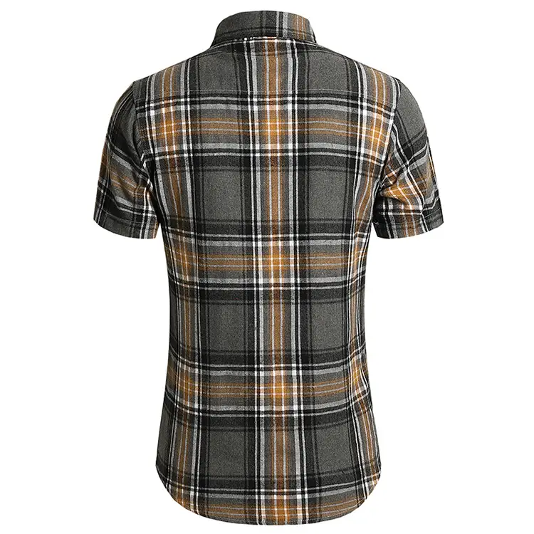 2025 Men Plaid Short Sleeve Shirt Combo Plus Size — feature 26