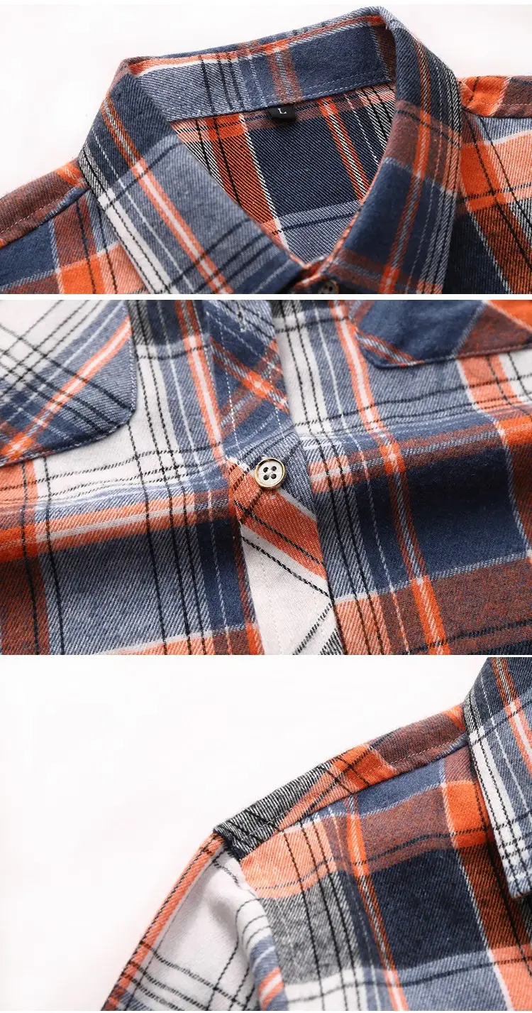 2025 Men Plaid Short Sleeve Shirt Combo Plus Size — feature 37