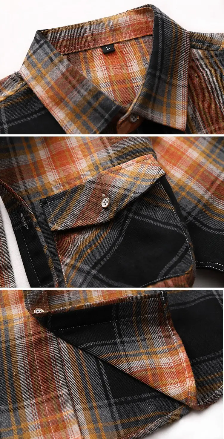 2025 Men Plaid Short Sleeve Shirt Combo Plus Size — feature 38
