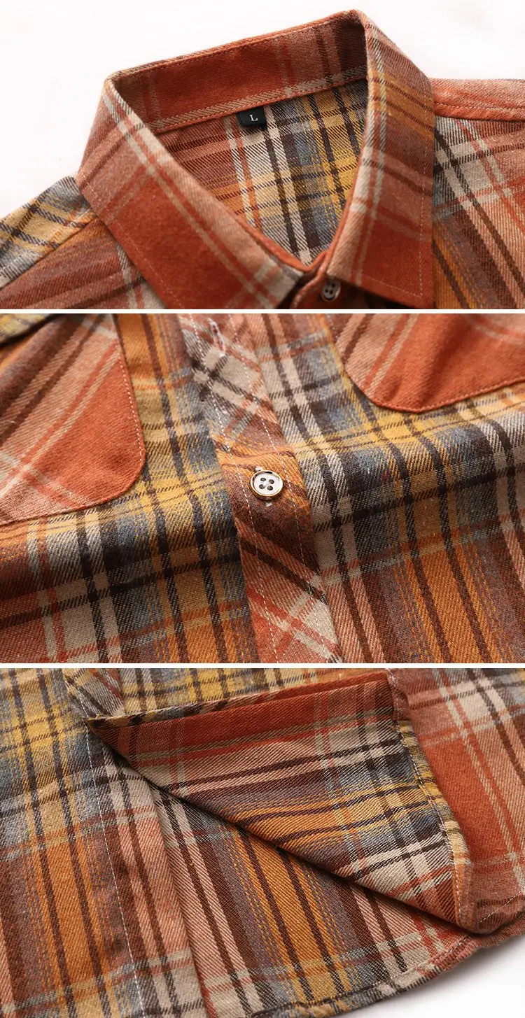 2025 Men Plaid Short Sleeve Shirt Combo Plus Size — feature 39