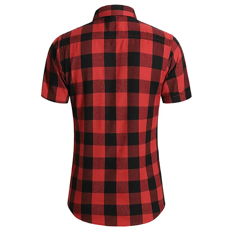 2025 Men Plaid Short Sleeve Shirt Combo Plus Size — feature 8