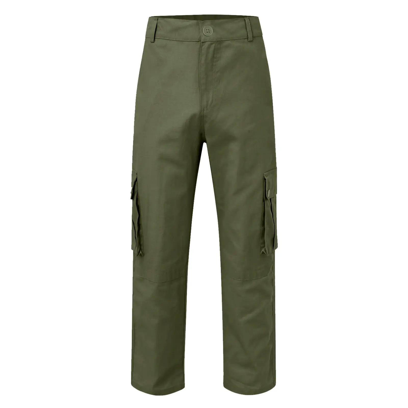 Men's Tan Multi-Pocket Loose Trousers Outdoor Fitness Pants — feature 17