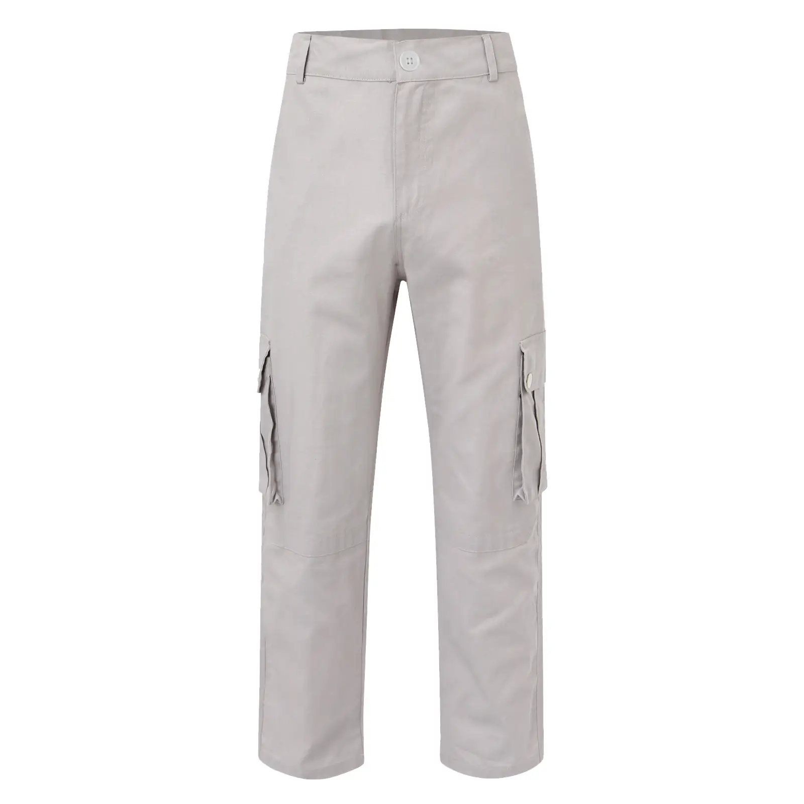 Men's Tan Multi-Pocket Loose Trousers Outdoor Fitness Pants — feature 7