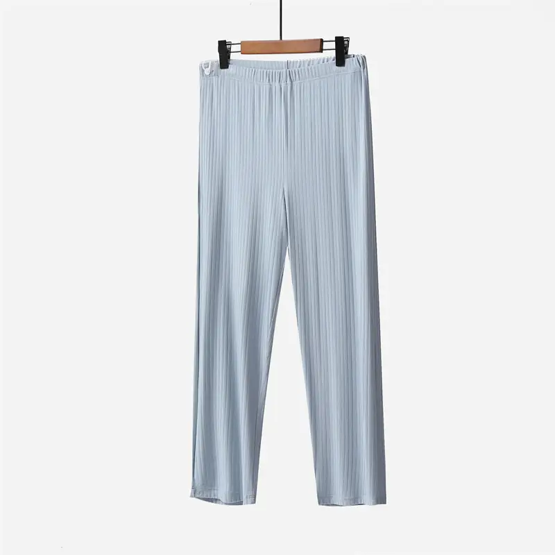 Pregnant Women's Light Blue High Waist Trousers — feature 16