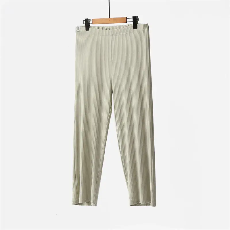 Pregnant Women's Light Blue High Waist Trousers — feature 4