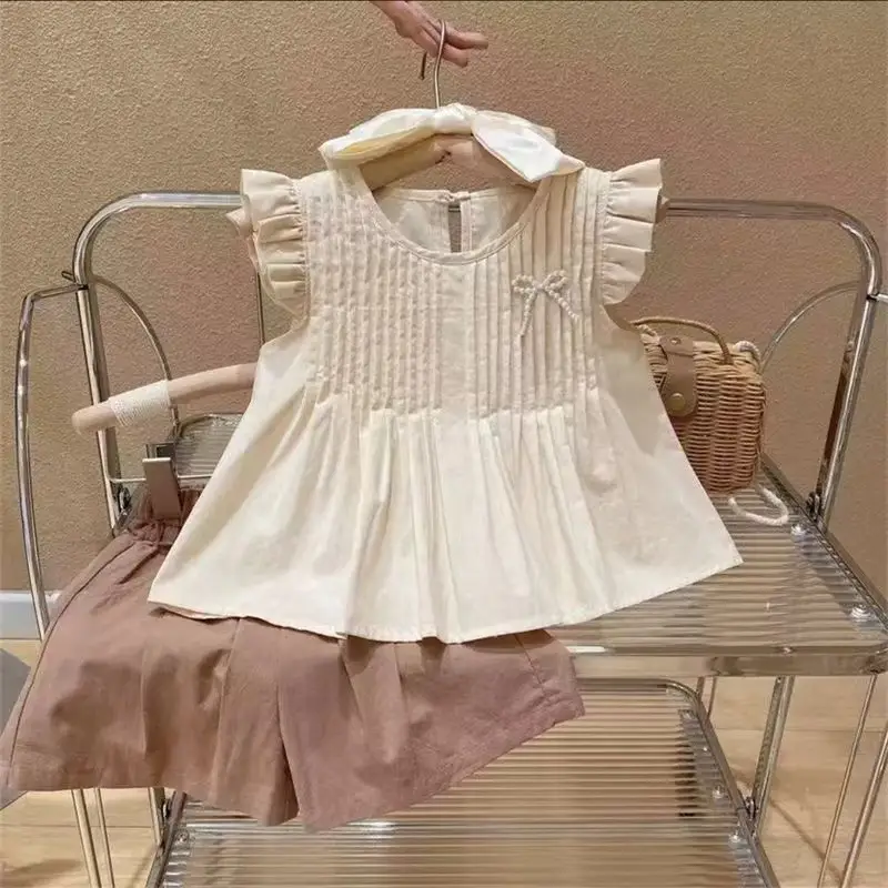 Korean Style 2-Piece Summer Top Shorts Set for Girls — feature 5