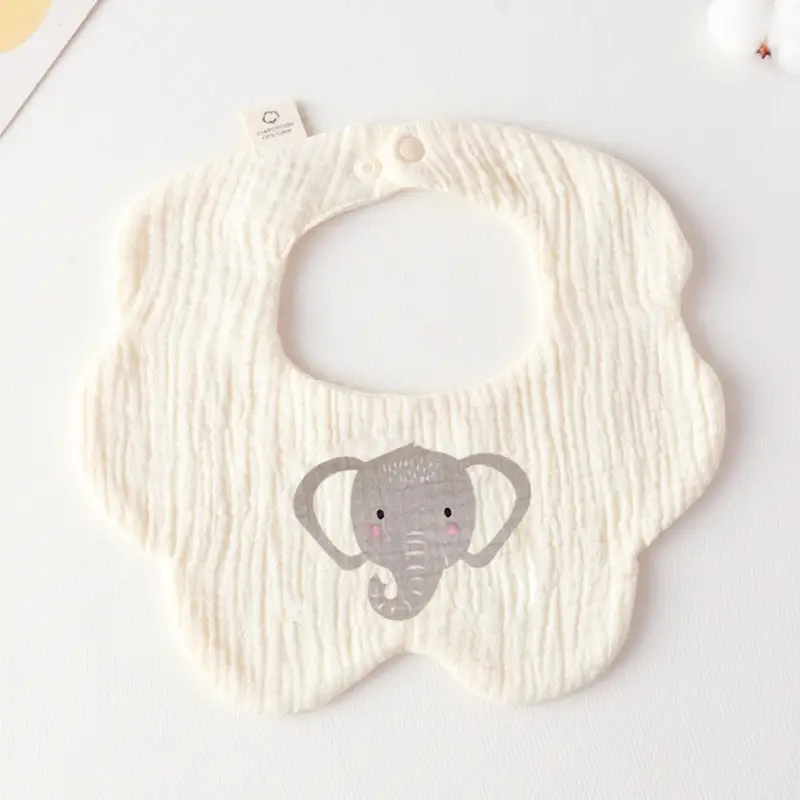 Gauze Flower Wai-Grey Elephant