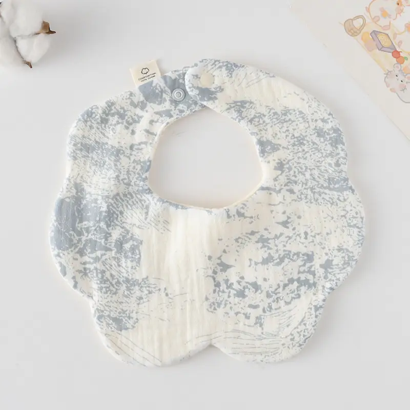Baby Bib 6-Layer Gauze Floral 360 Degree - Image 135