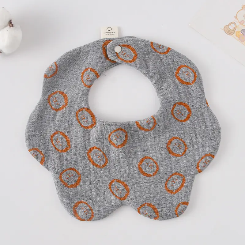 Gauze Flower Wai-Grey Bottom Lion