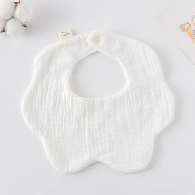 Gauze Flower Wai-White