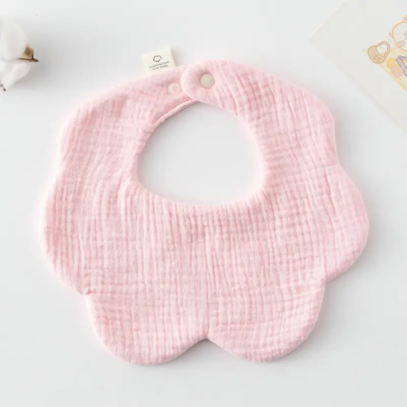 Baby Bib 6-Layer Gauze Floral 360 Degree - Image 171