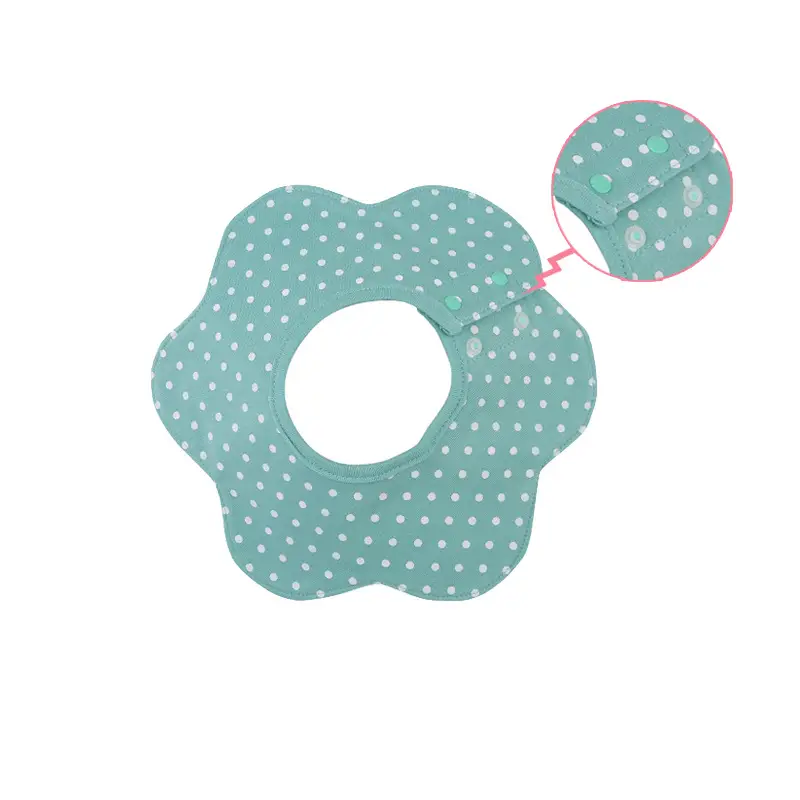 Pure cotton double-breasted-water orchid dots