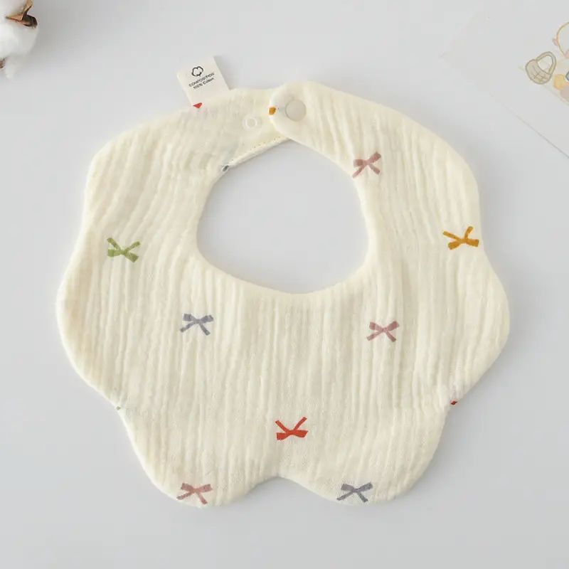 Baby Bib 6-Layer Gauze Floral 360 Degree - Image 269
