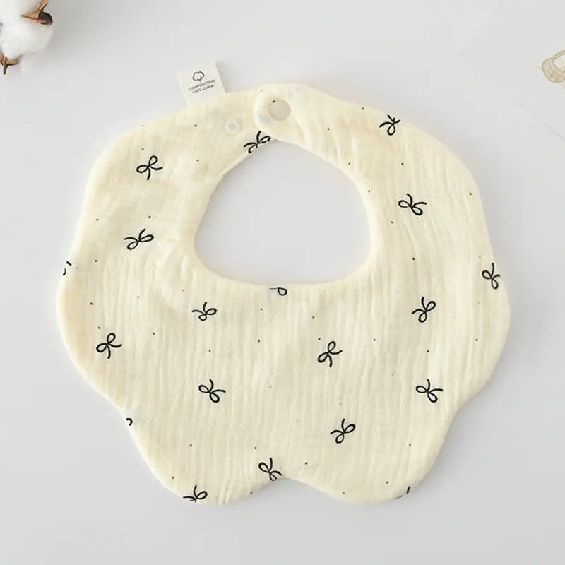 Baby Bib 6-Layer Gauze Floral 360 Degree - Image 270