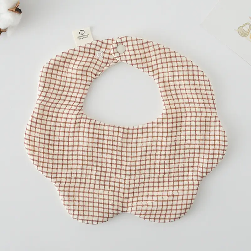 Baby Bib 6-Layer Gauze Floral 360 Degree - Image 276