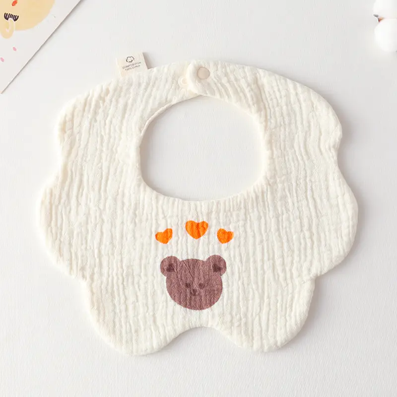 Gauze Flower Wai-Three Hearts Bear