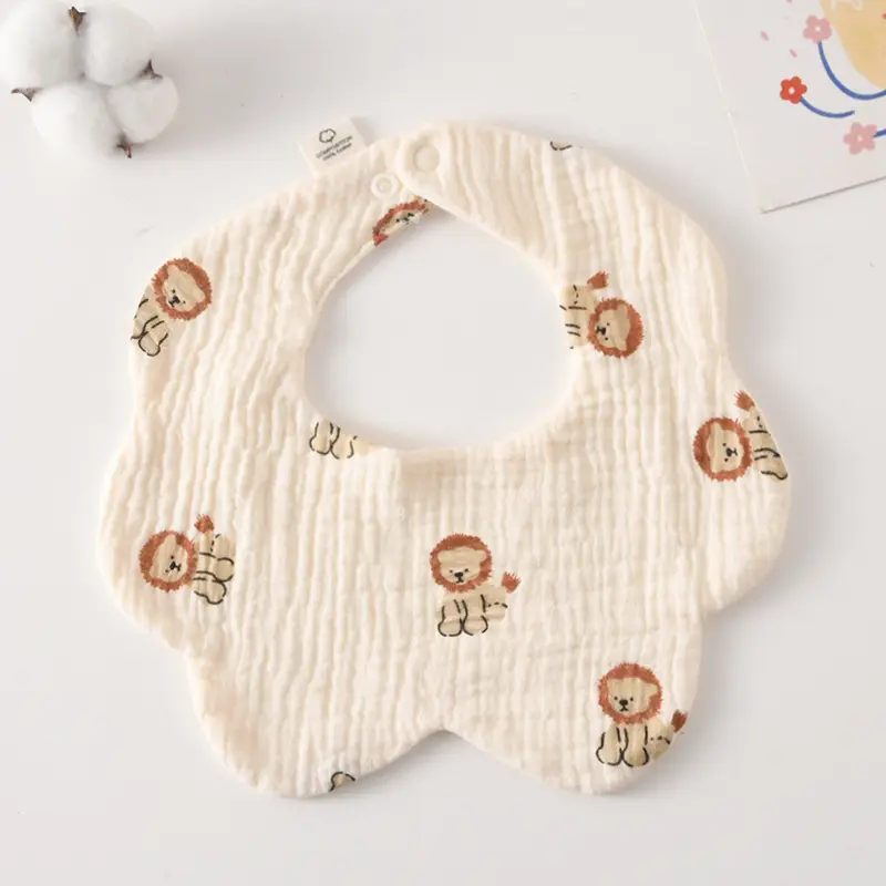Gauze Flower Wai-Coffee Lion