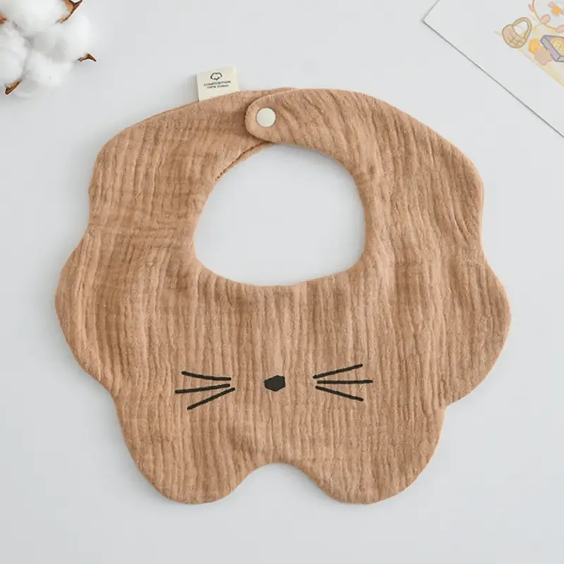 Baby Bib 6-Layer Gauze Floral 360 Degree - Image 110