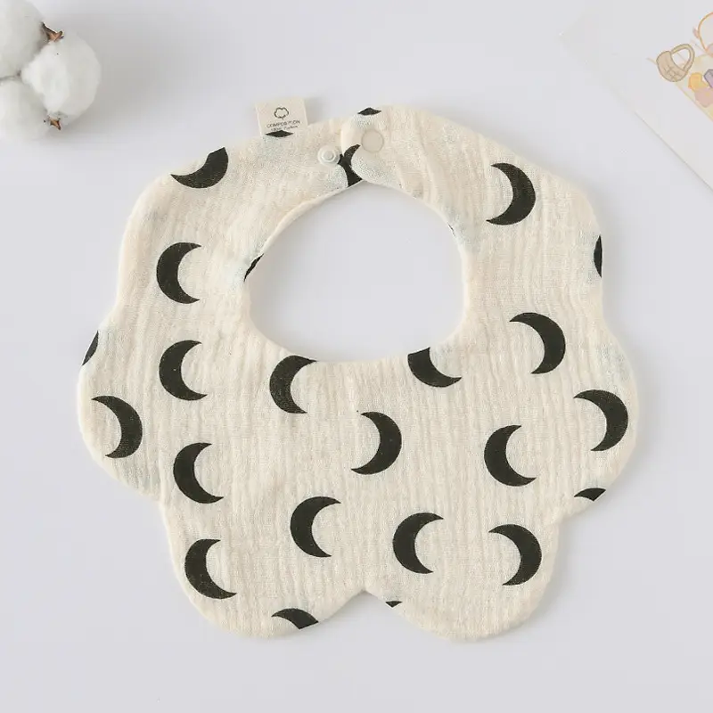 Baby Bib 6-Layer Gauze Floral 360 Degree - Image 143